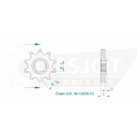 Esjot Front Sprocket 10T 50-13020-10