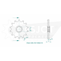 Esjot Front Sprocket 14T 50-13020-14