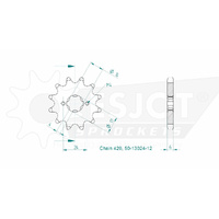 Esjot Front Sprocket 12T for Aprilia RX 50 Racing 2003-2006