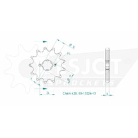 Esjot Front Sprocket 13T for Aprilia RS4 50 Euro4 2018