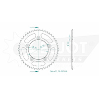 Esjot Rear Sprocket 48T 50-13025-48