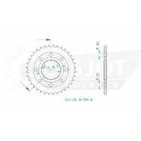 Esjot Rear Sprocket 36T for Honda CG 125 W 2001