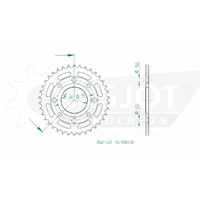 Esjot Rear Sprocket 38T for Honda CB 175 K 1969-1971