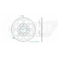 Esjot Rear Sprocket 52T for Honda SL 125 S 1976-1980