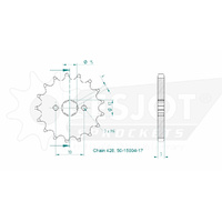 Esjot Front Sprocket 17T for Honda CB 100 Super Sport 1981