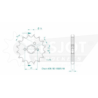 Esjot Front Sprocket 16T for Suzuki RG 125 Wolf 1992-1994