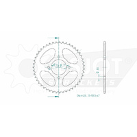 Esjot Rear Sprocket 47T for Kawasaki KH 125  1977-1982