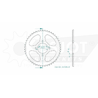 Esjot Rear Sprocket 50T for Suzuki RG 125 Gamma  1986-1988