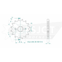 Esjot Front Sprocket 16T for Suzuki RV 90 Van Van 1973-1981