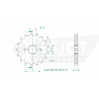 Esjot Front Sprocket 17T for Honda CB 175 K 1969-1971