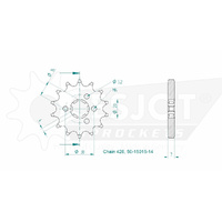 Esjot Front Sprocket 14T for Kawasaki AR 125 B 1988-1991