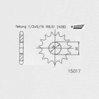 Esjot Front Sprocket 13T for Suzuki RM 100  1976-1982