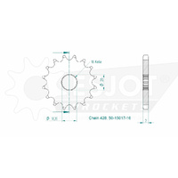 Esjot Front Sprocket 16T for Suzuki GS 125 ES  1995-2000