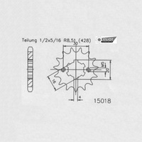 Esjot Front Sprocket 13T 50-15018-13