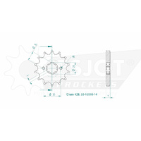 Esjot Front Sprocket 14T 50-15018-14