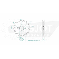 Esjot Front Sprocket 17T 50-15019-17