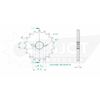 Esjot Front Sprocket 18T for Yamaha DT 125 R 1991-1999