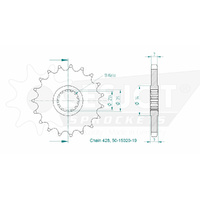 Esjot Front Sprocket 19T for Yamaha FZR 400 3BF 1988-1989