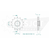 Esjot Front Sprocket 14T for Kawasaki KLX 125 L  2003-2006
