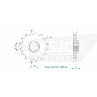 Esjot Front Sprocket 16T for Suzuki DR-Z 125 2003-2023