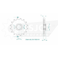 Esjot Front Sprocket 16T for Suzuki TU 125 XT 1999-2000