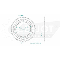 Esjot Rear Sprocket 48T for Yamaha FZR 400 2TK 1988
