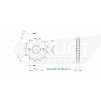 Esjot Front Sprocket 13T for Beta RR 125 2T LC Enduro 2018-2020