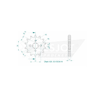 Esjot Front Sprocket 14T 50-15054-14