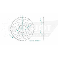 Esjot Rear Sprocket 45T for Honda CB 125 F CBS 2017-2020