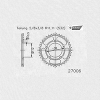 Esjot Rear Sprocket 48T for Yamaha YZF-R6 2003-2005