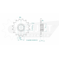 Esjot Front Sprocket 16T 50-29004-16