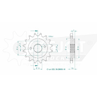 Esjot Front Sprocket 16T 50-29005-16