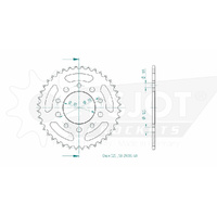 Esjot Rear Sprocket 40T 50-29006-40