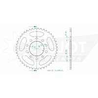 Esjot Rear Sprocket 44T for Triumph 865 Speedmaster EFI 2014