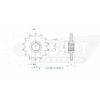 Esjot Front Sprocket 14T for Honda VFR 400 R - NC30 1989-1992