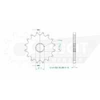 Esjot Front Sprocket 16T for Cagiva Navigator 1000 2000-2005