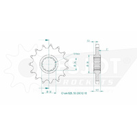 Esjot Front Sprocket 15T for Honda CB 1000 R ABS 2018-2024