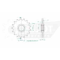 Esjot Front Sprocket 17T 50-29012-17