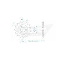 Esjot Front Sprocket 15T for Kawasaki SACHS (HERCULES) 2001-1982