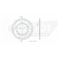 Esjot Rear Sprocket 43T for Honda VT 750 C2 Shadow 1997-2001
