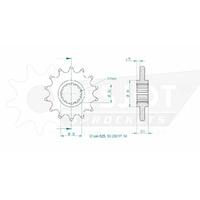 Esjot Front Sprocket 14T for Honda CMX 1100 D ABS DCT 2021-2024