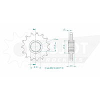 Esjot Front Sprocket 15T 50-29017-15