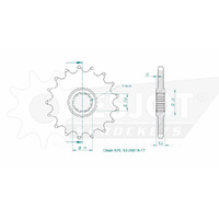 Esjot Front Sprocket 17T 50-29018-17