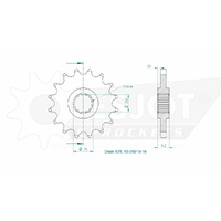 Esjot Front Sprocket 16T 50-29019-16