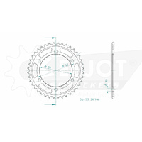 Esjot Rear Sprocket 40T for Kawasaki ZR 750 Zephyr  1991-1997