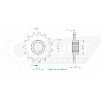 Esjot Front Sprocket 15T for BMW F 850 GS Adventure 2019-2023