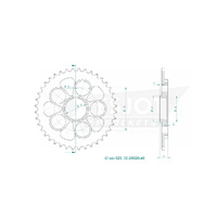 Esjot Rear Sprocket 40T for Ducati 821 Hyperstrada 2013-2015