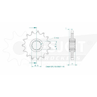 Esjot Front Sprocket 15T for Honda CB 600 F Hornet non ABS 1998-2006