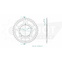Esjot Rear Sprocket 42T for Aprilia RSV4 1000 Factory APRC SE 2010