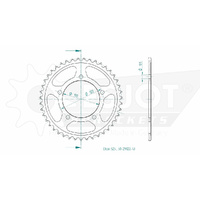 Esjot Rear Sprocket 43T for Aprilia RSV 1000 Mille 1998-2003